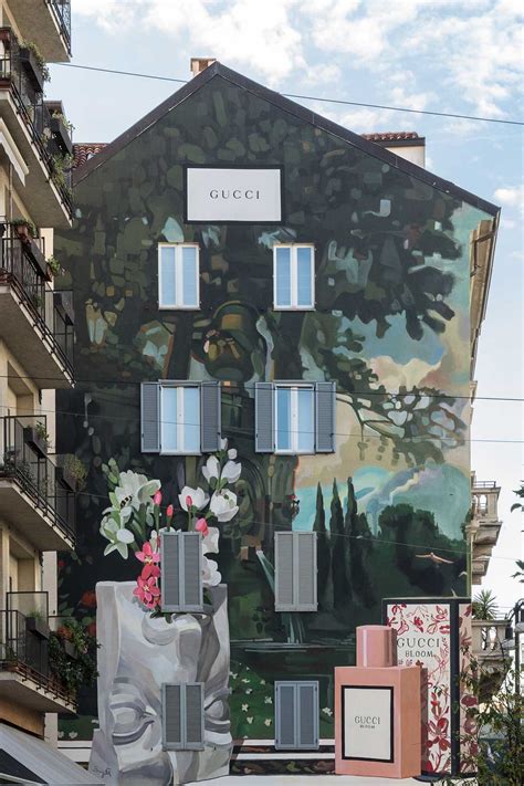 gucci wall milano|gucci art wall milan.